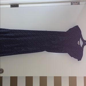 Polka dot wrap dress